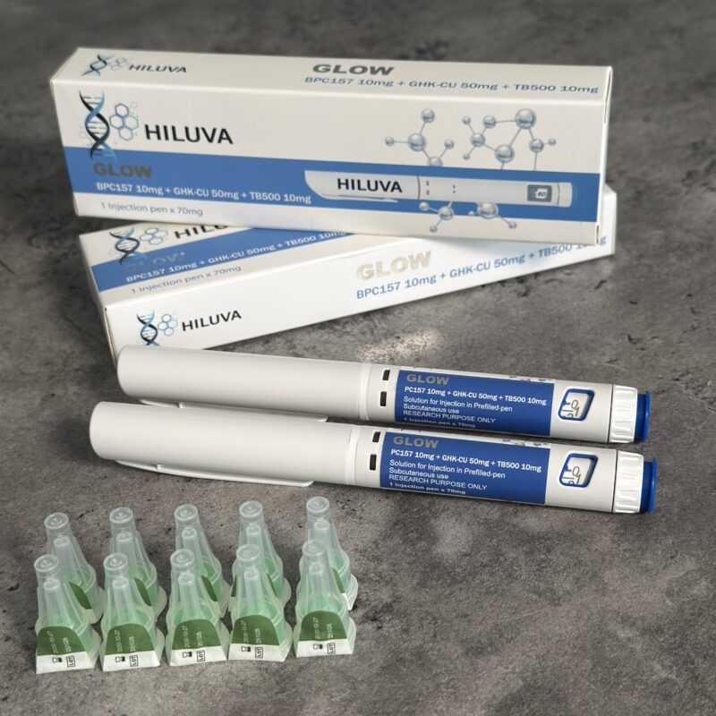 GLOW - GHK-Cu, BPC 157, TB500 x2 Bundle